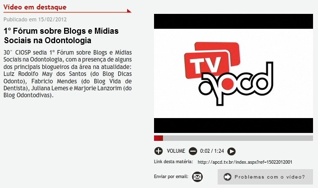 Entrevista para a TV APCD!