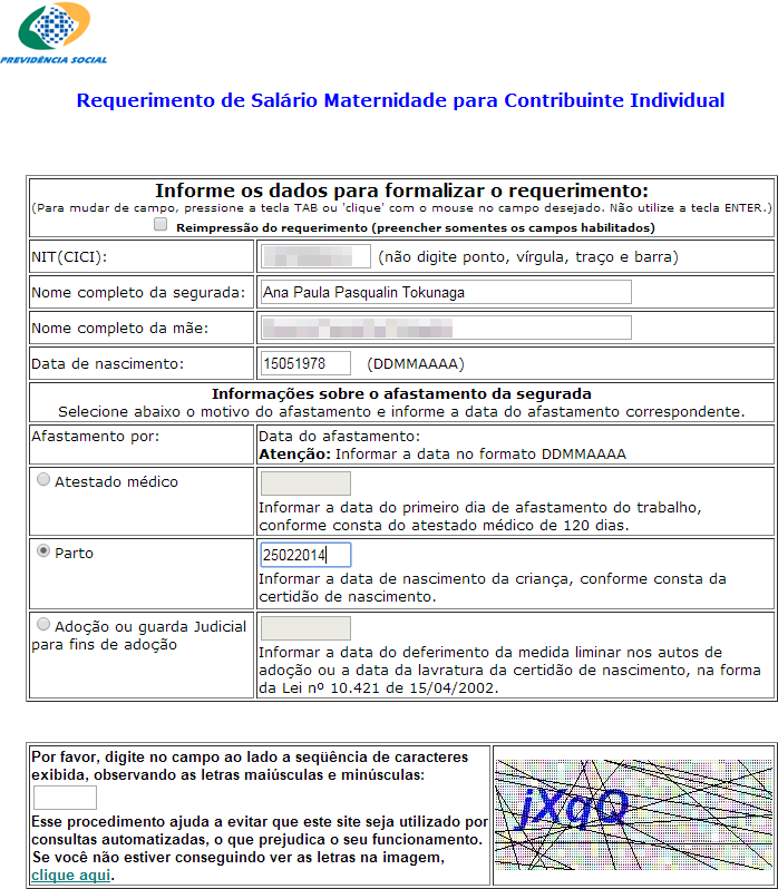 Requerimento Licença Maternidade PDF, PDF